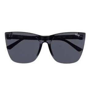 Quay Australia Come Thru 56MM Cat-Eye Sunglasses- Black/Black